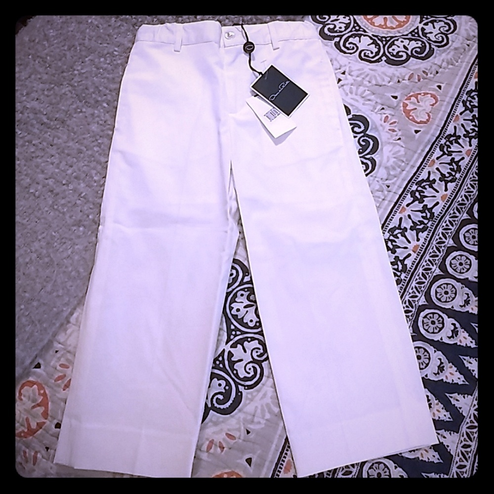 Oscar De la Renta Toddler Boys size 2 White Pants